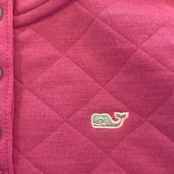 Vineyard Vines Pink Quilted Pullover NWOT size medium - Picture 3 of 5